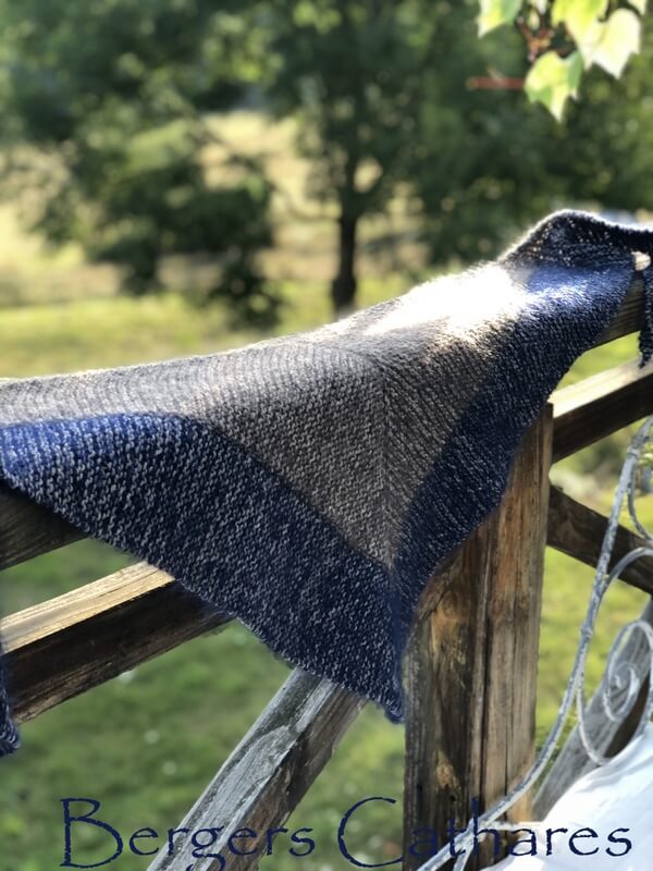 Châle Outlander XI – Laine+Mohair (5+2+3)