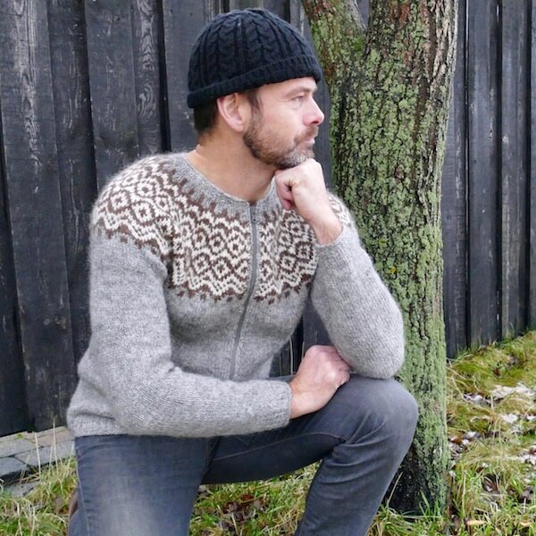 Gamallegur Pull ou Veste islandaise laine mixte by Helene Magnusson