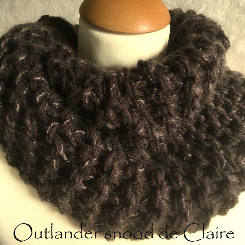 Outlander le snood de Claire pure laine et mohair (4p+2p)